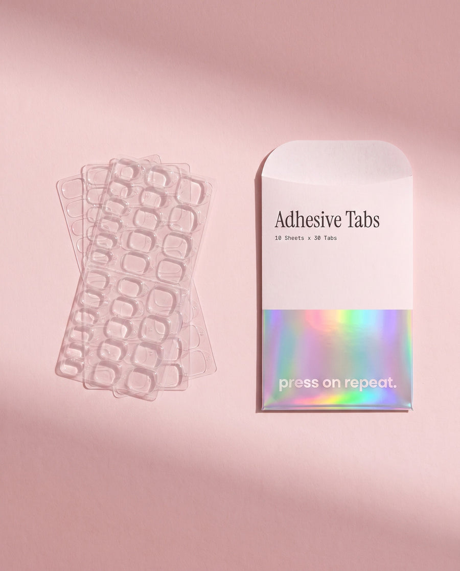 Adhesive nail tabs, the sheets in every box